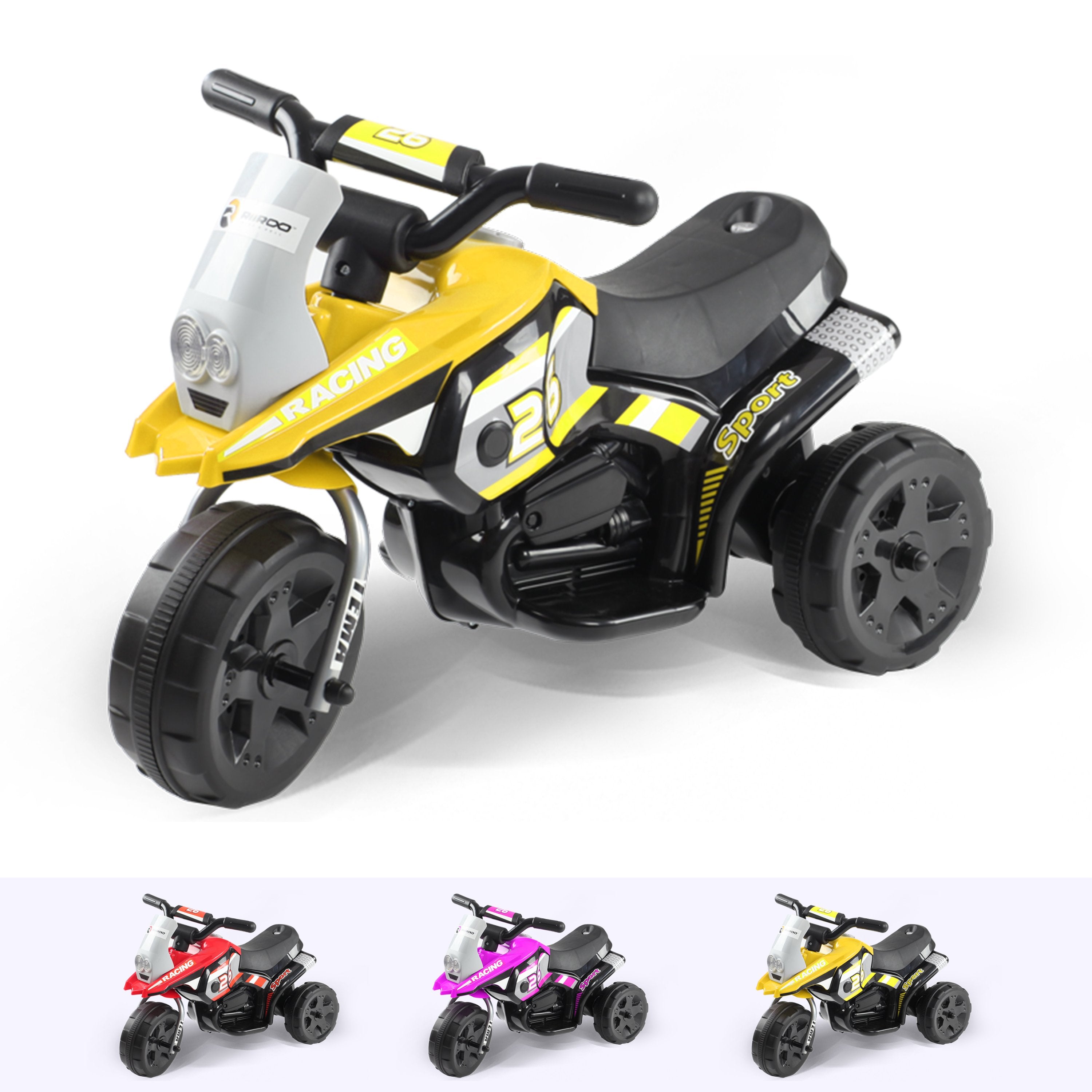 RiiRoo RiiRoo SuperGTX Motorbike/Trike - 6V Yellow